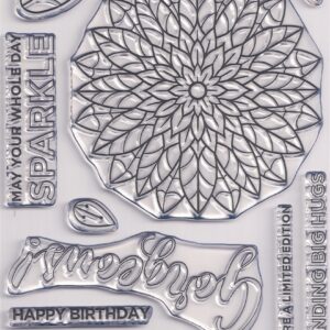 tonic studios may your whole day sparkle clear stamps