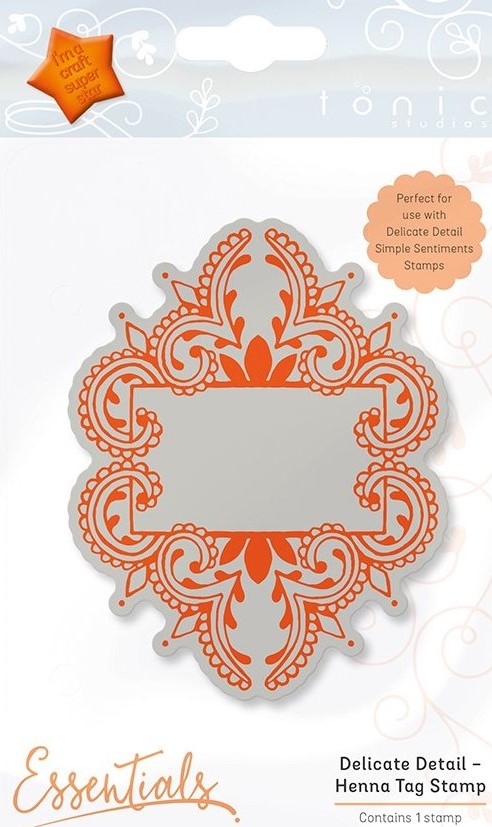 tonic studio delicate detail henna tag stamp
