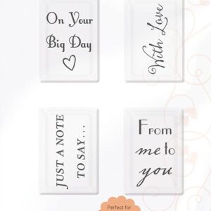 tonic studio delicate detail simple sentiment stamp set