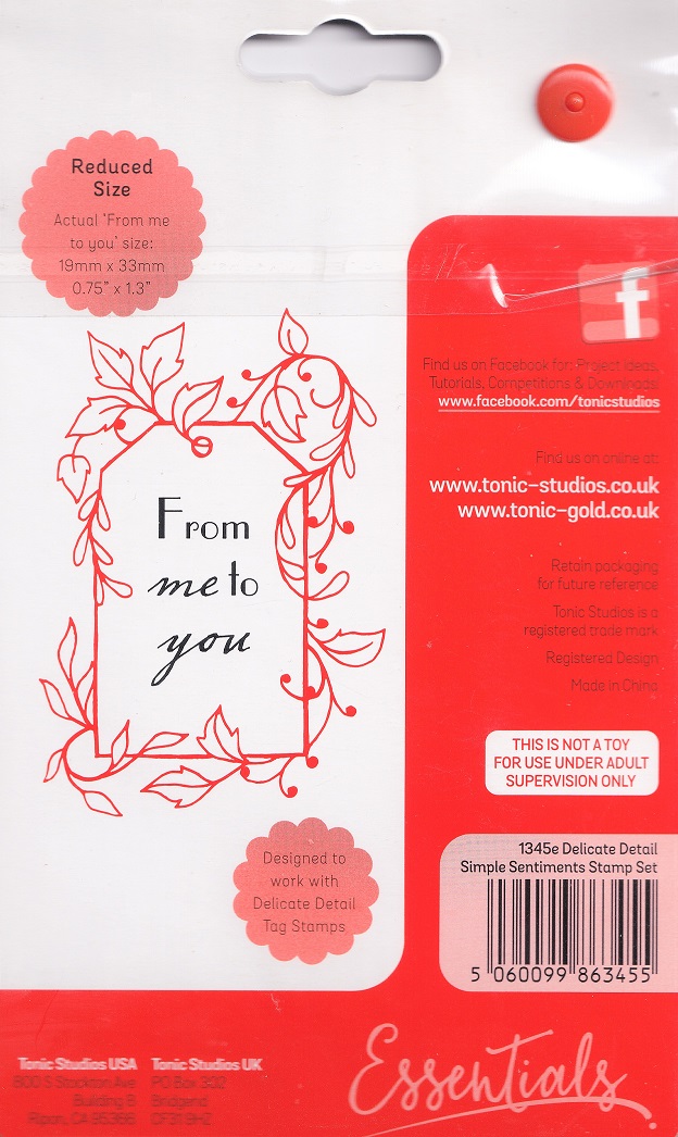 tonic studio delicate detail simple sentiment stamp set