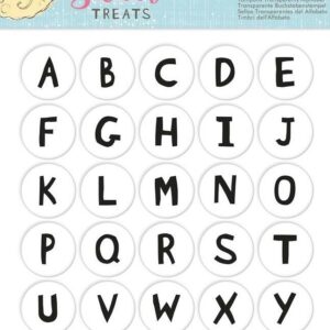 docrafts sweet treats alphabet clear stamps