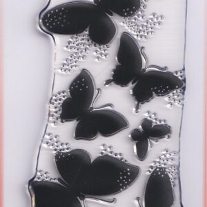 woodware butterfly cascade clear acrylic stamps