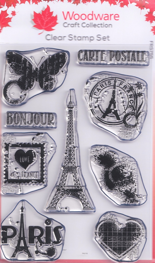 woodware paris elements clear acrylic stamps