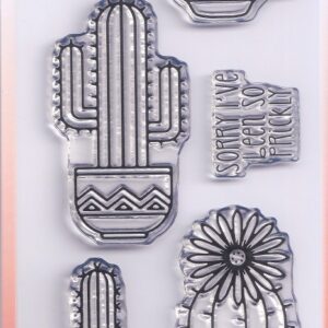woodware succulents clear acrylic stamps