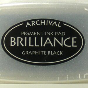 archival brilliance graphite black ink pad