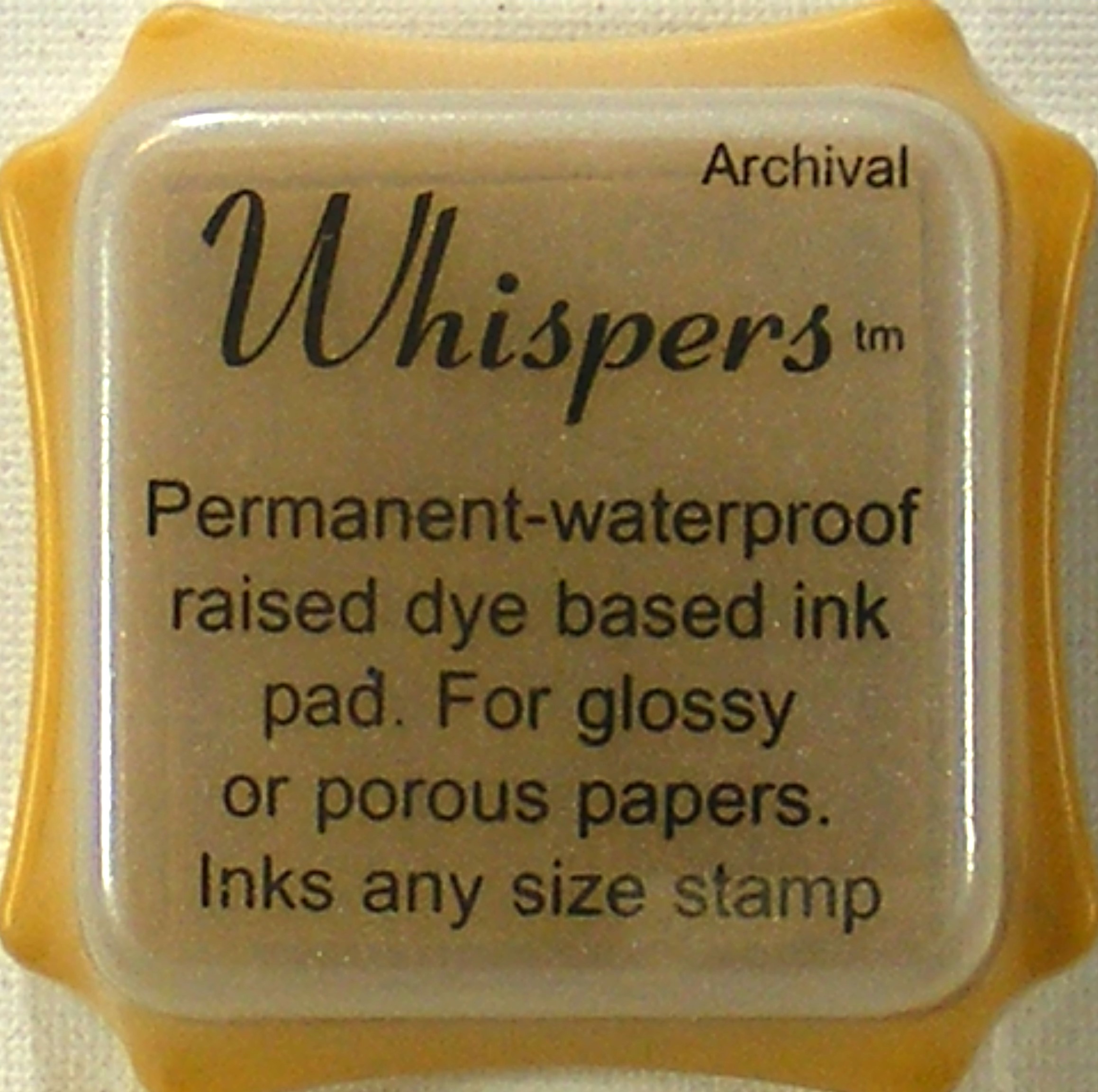 archival whisper whisper vanilla dye based ink pad