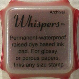 archival whispers grand cranberry dye based ink pad