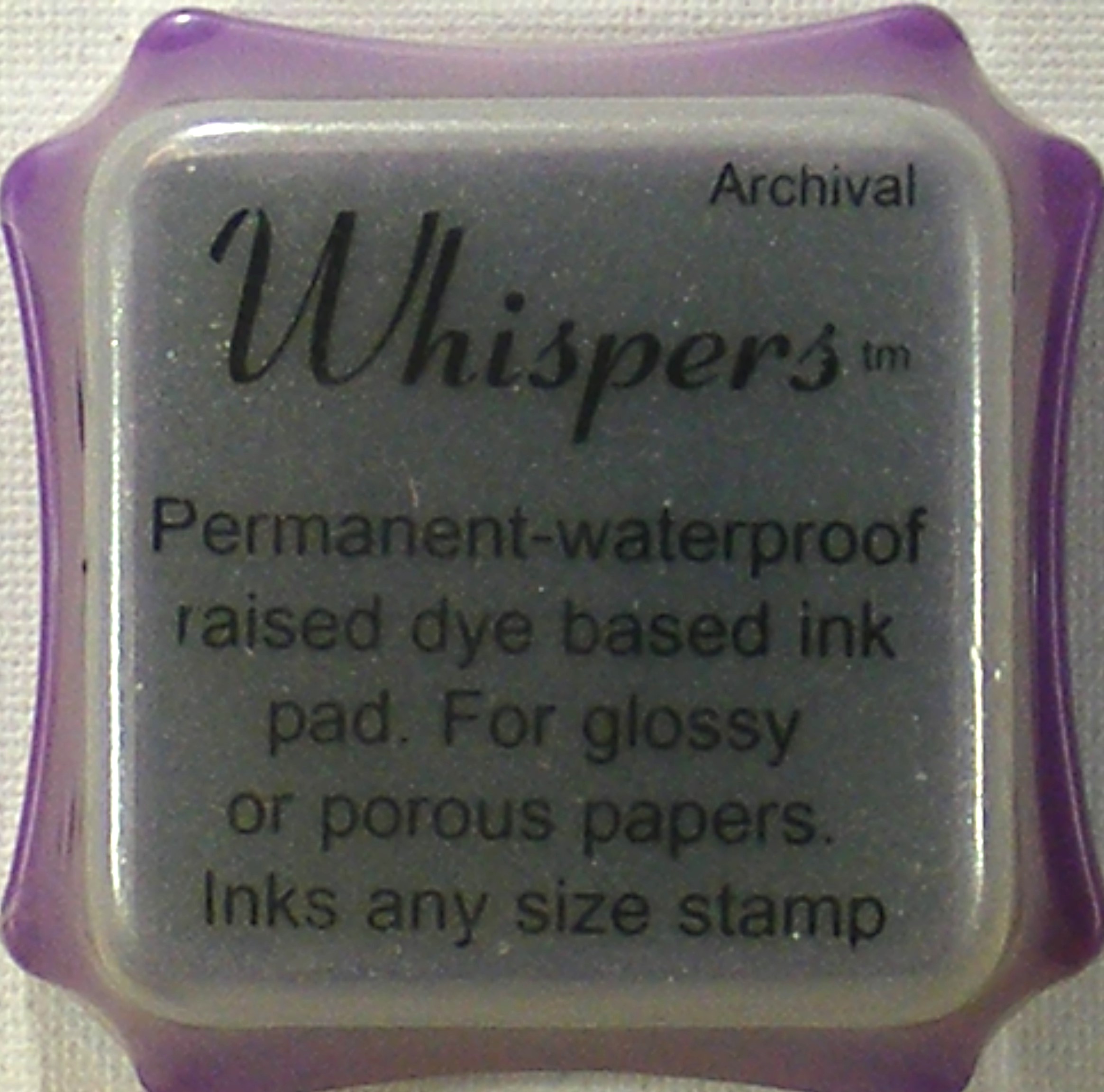 archival whispers rio purple dye based ink pad