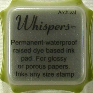 archival whispers savoy green dye based ink pad