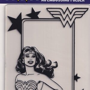 avec wonder woman a6 embossing folder pose