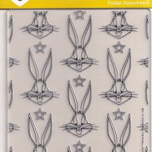 avec looney tunes embossing folder bugs background
