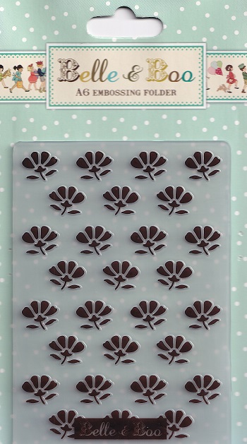 belle & boo a6 embossing folder