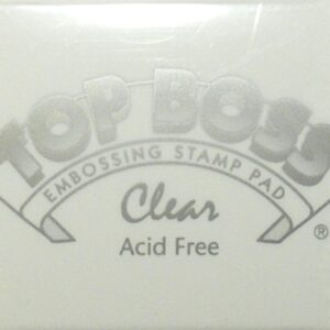 clearsnap top boss embossing stamp pad clear