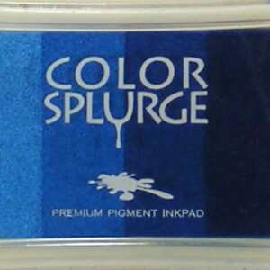 color splurge premium pigment inkpad blue