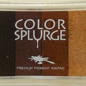 color splurge premium pigment inkpad browns
