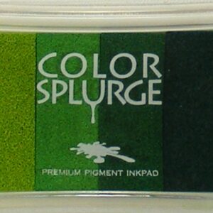 color splurge premium pigment inkpad greens