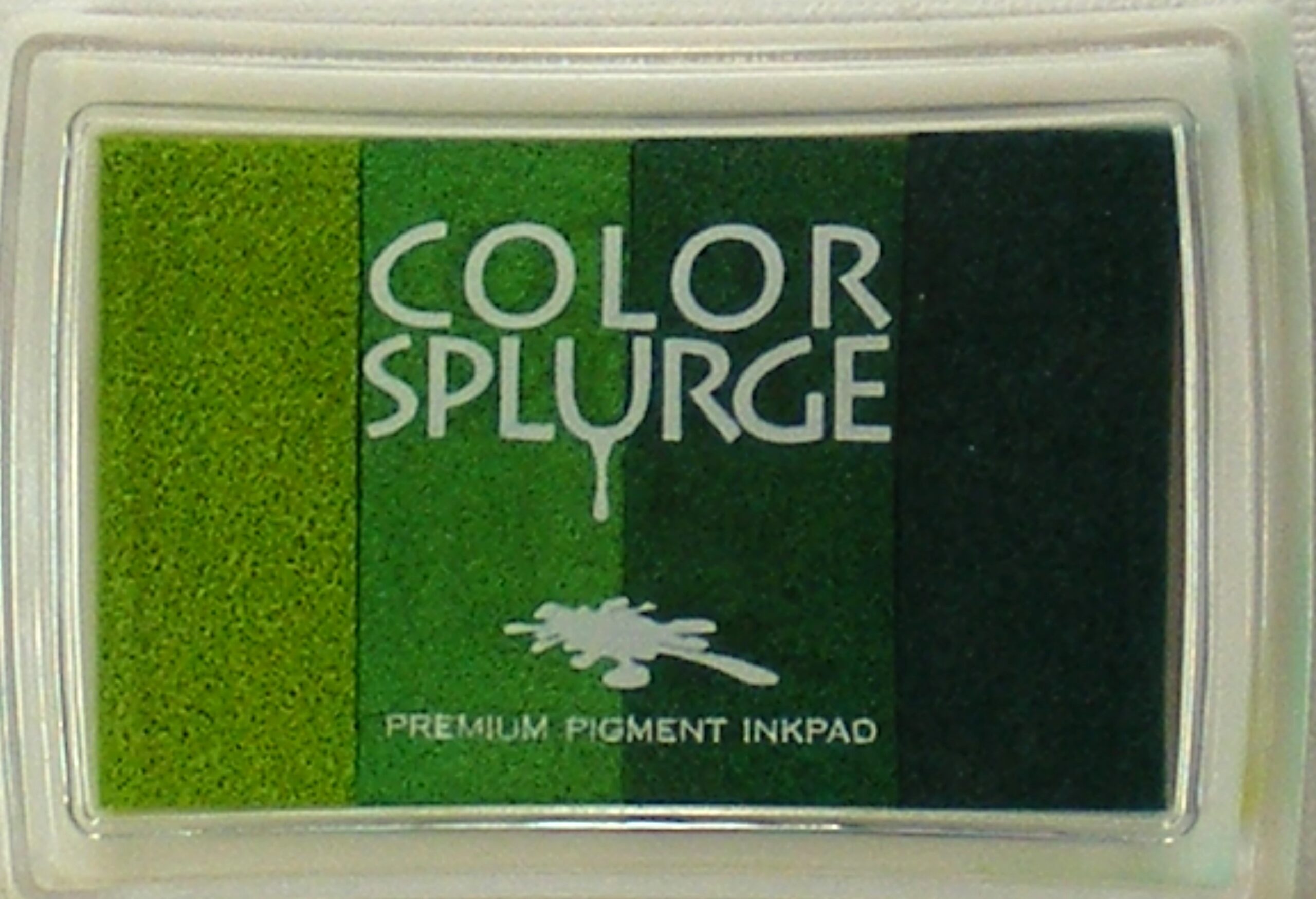 color splurge premium pigment inkpad greens