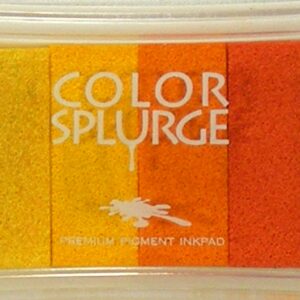 color splurge premium pigment inkpad oranges