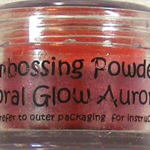 cosmic shimmer coral glow aurora embossing powder