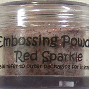 cosmic shimmer red sparkle embossing powder