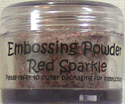cosmic shimmer red sparkle embossing powder