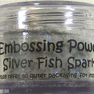 cosmic shimmer silver fish sparkle embossing powder