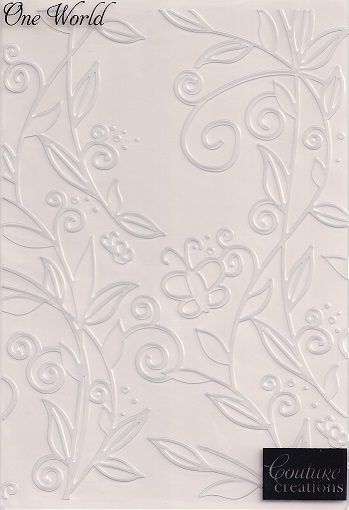 couture creations one world embossing folder