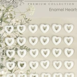 craft consortium belle fleur enamel hearts