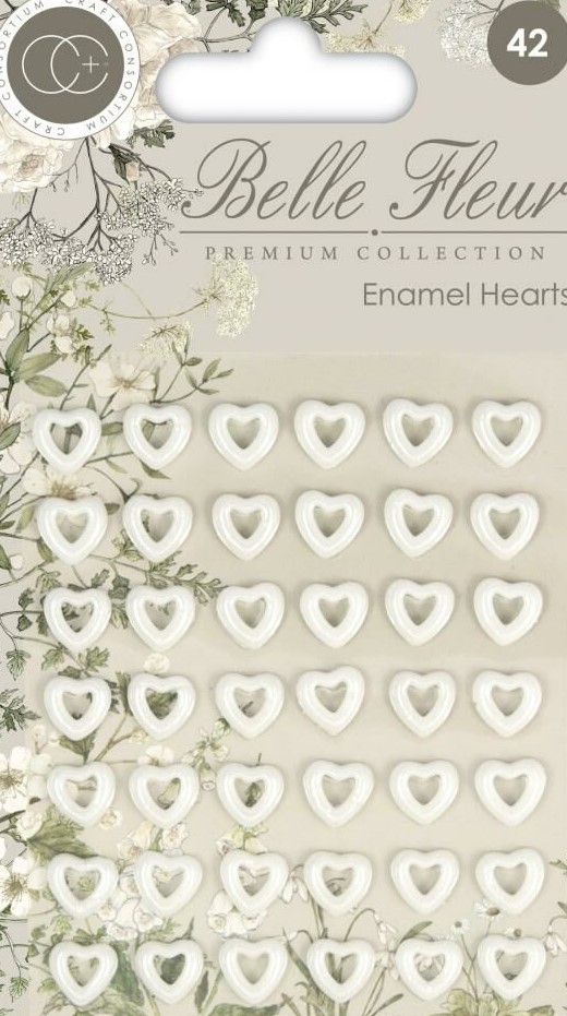 craft consortium belle fleur enamel hearts