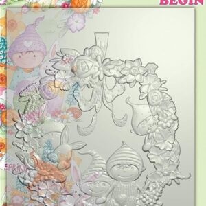 craft consortium let spring begin 3d embossing folder