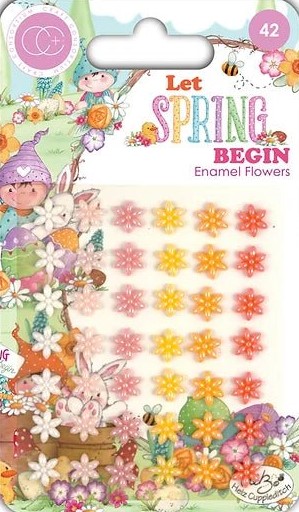 craft consortium let spring begin enamel flowers