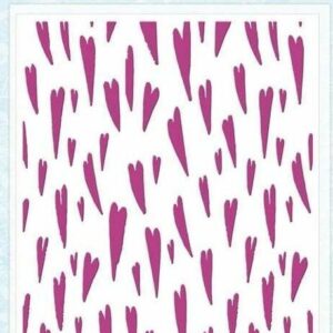 crafters companion catitude falling hearts embossing folder