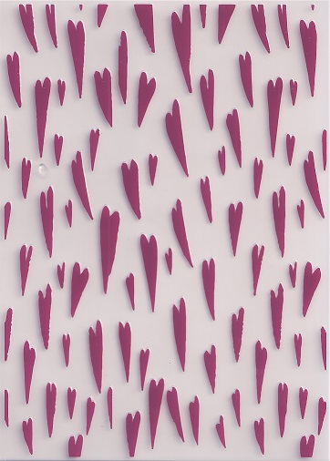 crafters companion catitude falling hearts embossing folder