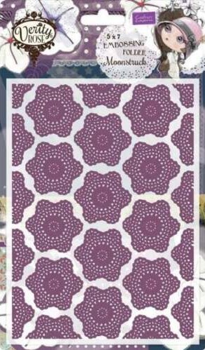 crafters companion verity rose moonstruck embossing folder