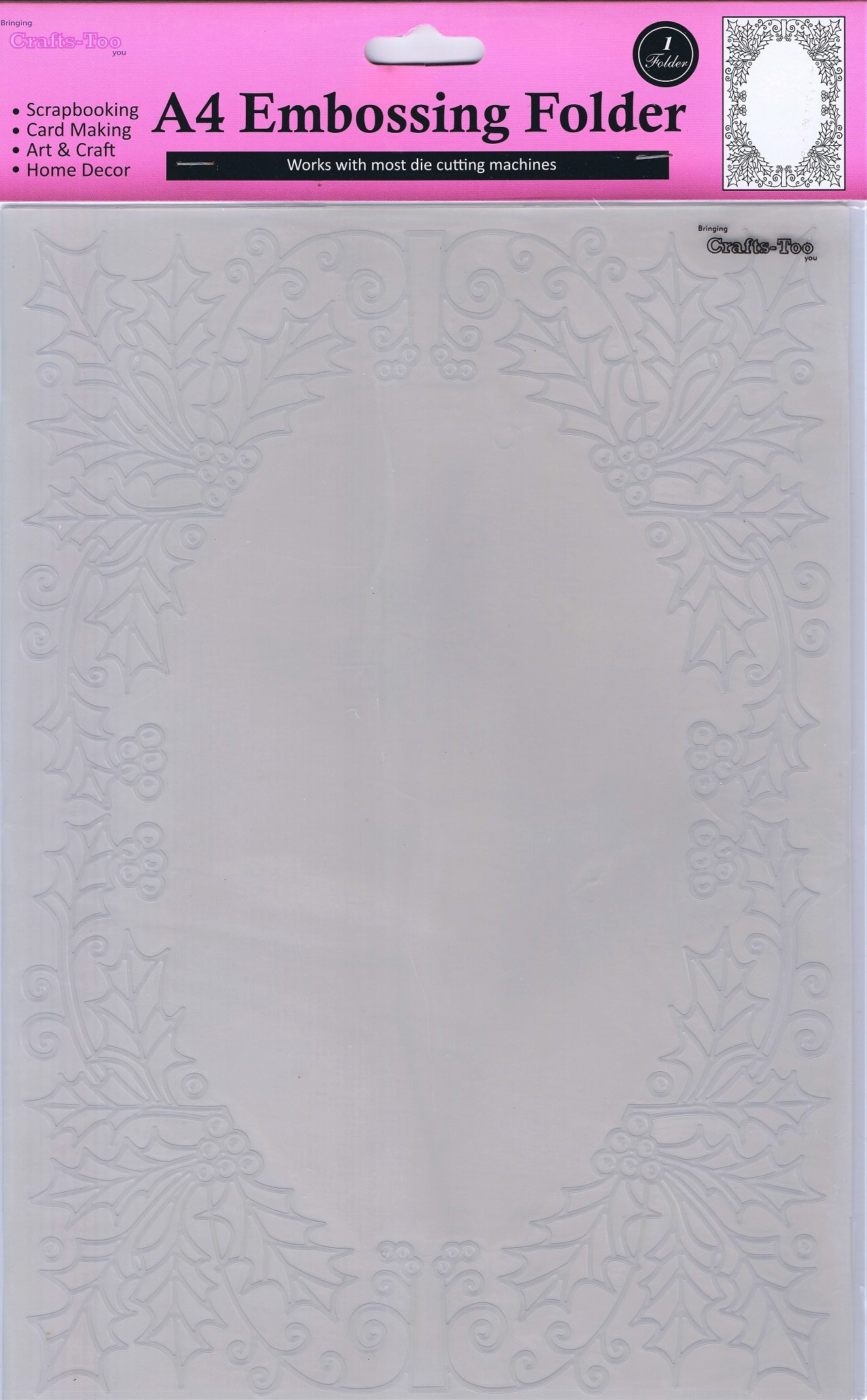 crafts too you a4 embossing folder bringing