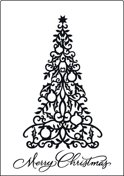crafts too a4 embossing folder merry christmas