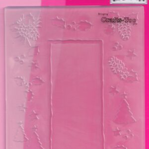 crafts too embossing folder christmas tree frame