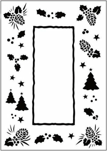 crafts too embossing folder christmas tree frame
