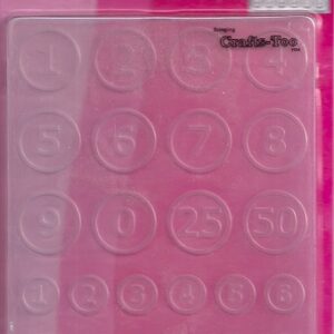 crafts too you numbers embossing folder