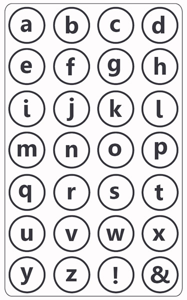 crafts too you scrap alphabet lower case embossing folder