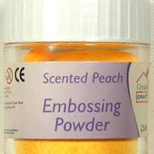 create & craft scented peach embossing powder
