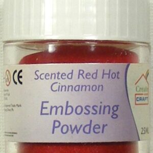create & craft scented red hot cinnamon embossing powder