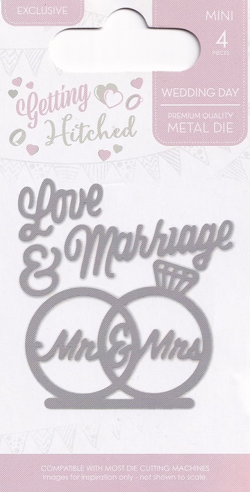 cut & make getting hitched dies love & marriage