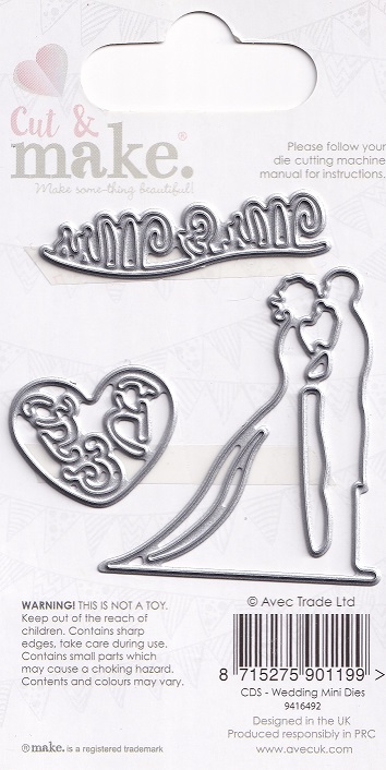 cut & make getting hitched dies mr & mrs