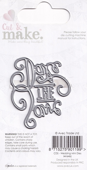 cut & make getting hitched dies save the date