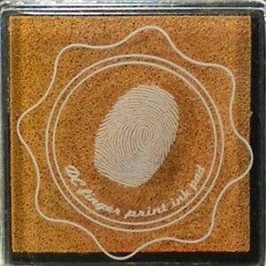 dc fingerprint ink pad beige