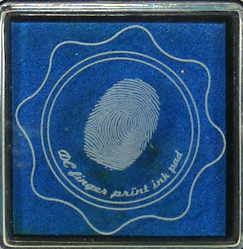 dc fingerprint ink pad dark blue