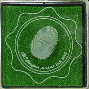 dc fingerprint ink pad grass green