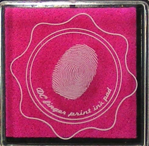 dc fingerprint ink pad magenta