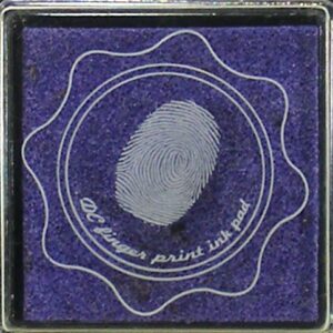 dc fingerprint ink pad purple